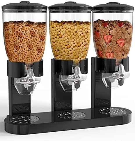 Storioza Canister Dry Food Dispenser, Airtight Cereal and Snack Dispenser for Kitchen Countertop, Wall-Mounted Option - Image 4