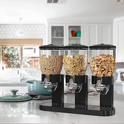 Storioza Canister Dry Food Dispenser, Airtight Cereal and Snack Dispenser for Kitchen Countertop, Wall-Mounted Option - Image 9