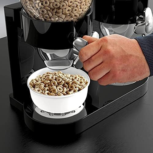 Storioza Canister Dry Food Dispenser, Airtight Cereal and Snack Dispenser for Kitchen Countertop, Wall-Mounted Option - Image 6