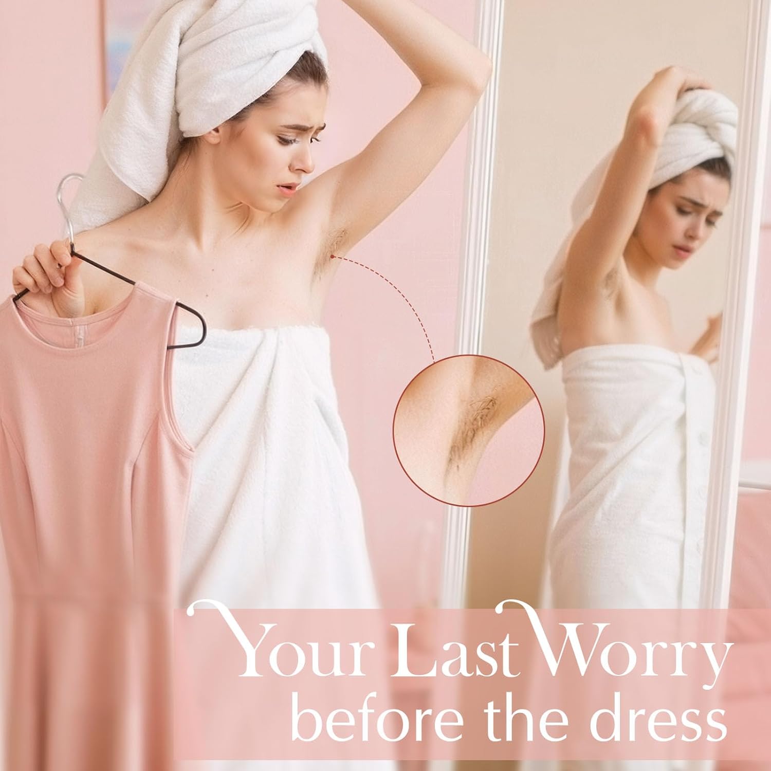 Storioza 5-in-1 Electric Body Hair Trimmer, Professional Grooming Kit with 5 Interchangeable Heads, Model L6 for Women, Pink - Image 6