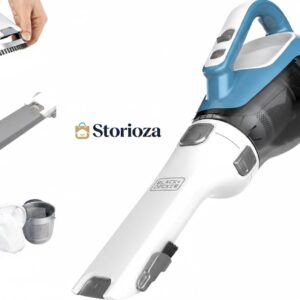 Storioza Cordless Handheld Vacuum Cleaner - Powerful Suction Portable Car Vacuum - Lightweight Rechargeable Hand Vac for Home, Pet Hair, and Car Interior (Blue/White)